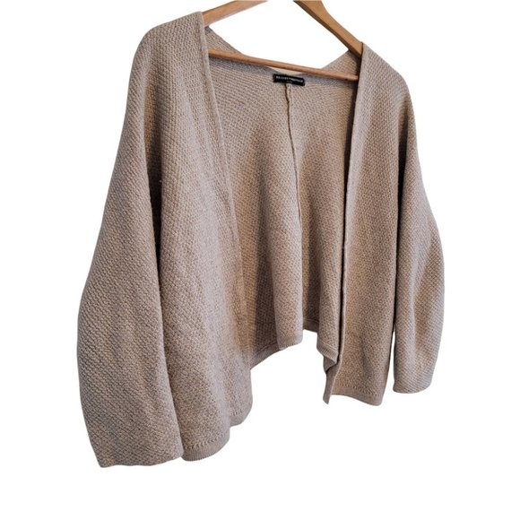Brandy Melville cropped open cardigan beige small medium - Picture 3 of 14
